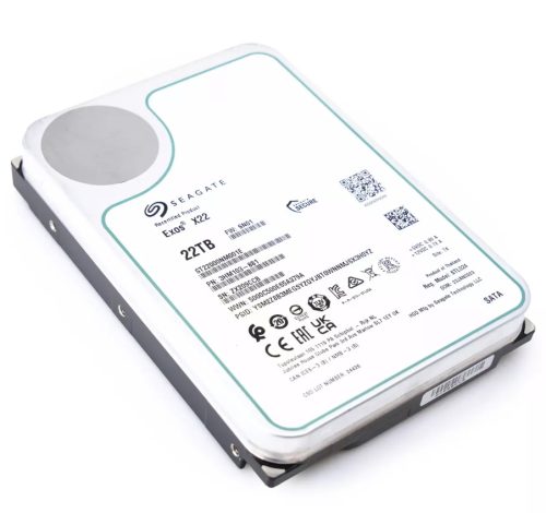 Seagate Exos X22 22TB 3.5" 512MB 7200rpm 6Gb/s 512e SATA Enterprise Hard Drive - Factory Recertified